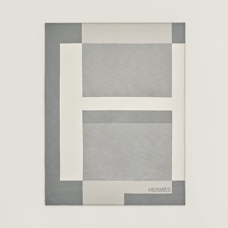 H Riviera blanket - Grey | Hermès USA